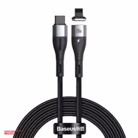 کابل تبدیل مغناطیسی 20 وات Type-C به Lightning بیسئوس مدل CATLXC-A01 طول 2 متر
