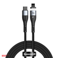 کابل تبدیل مغناطیسی 20 وات Type-C به Lightning بیسئوس مدل CATLXC-A01 طول 2 متر