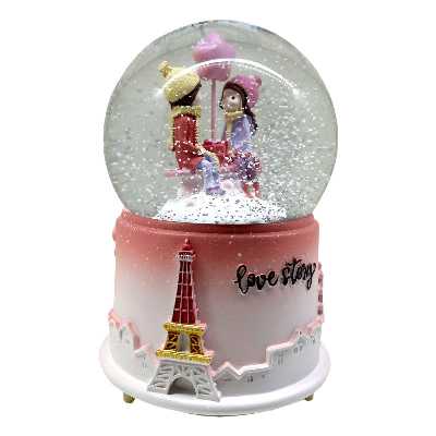 گوی موزیکال مدل چراغ دار طرح داستان عاشقی