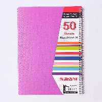 دفتر 50 برگ سیمی متالیک عرش