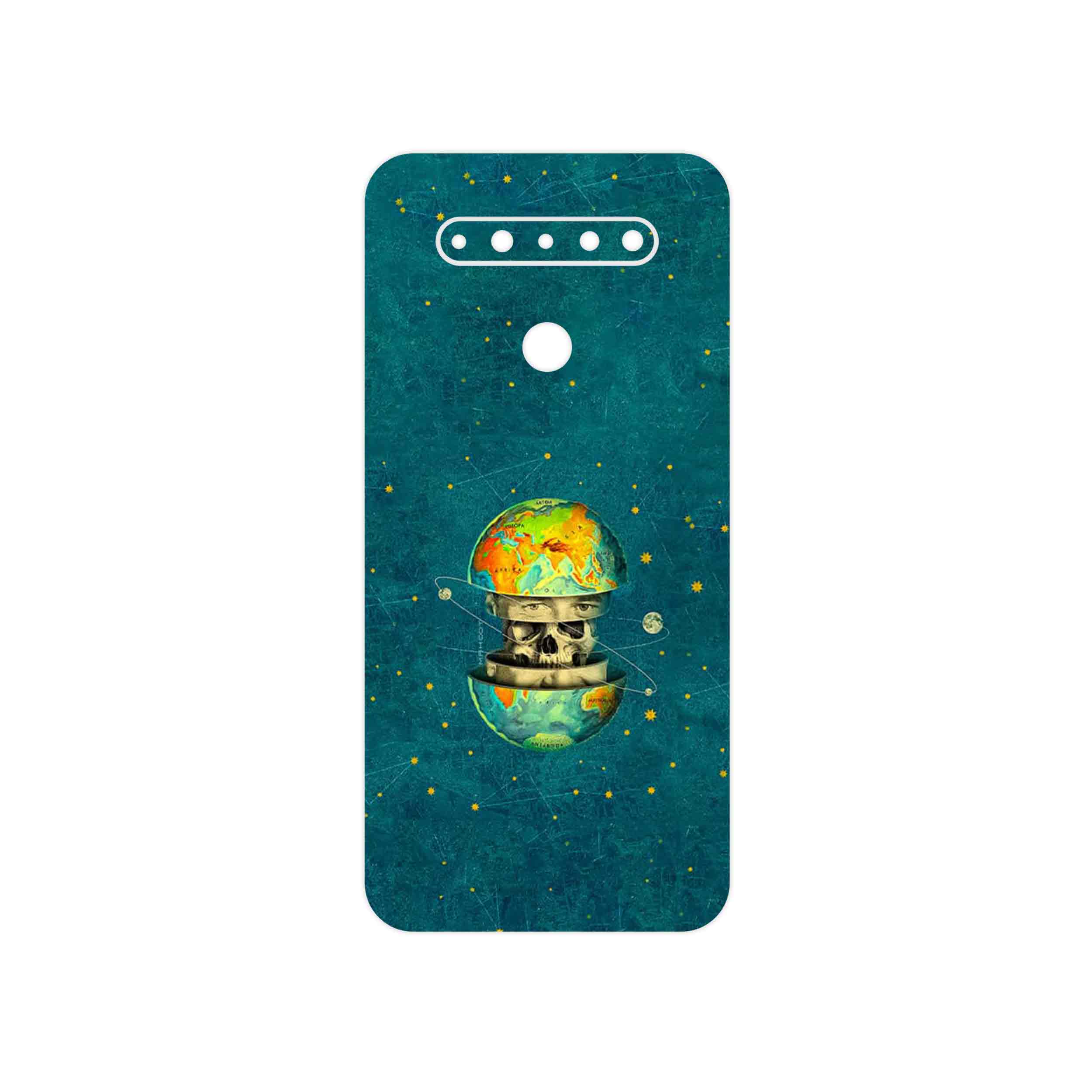 برچسب پوششی ماهوت مدل Collage of Earth Face مناسب برای گوشی موبایل ال جی K51s