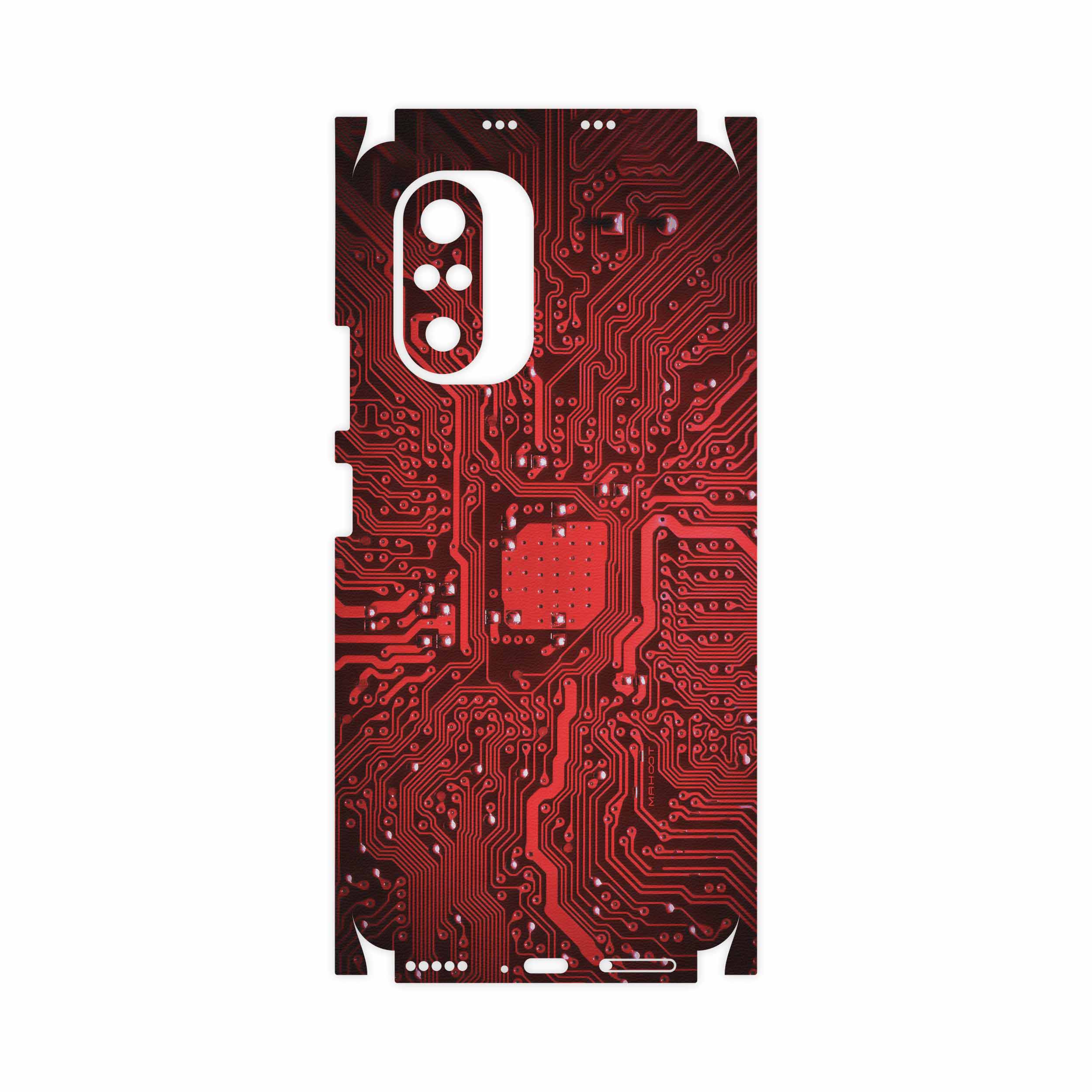 برچسب پوششی ماهوت مدل Red-Printed-Circuit-Board-FullSkin مناسب برای گوشی موبایل شیائومی Mi 11i