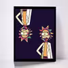تابلو مدل Rick &amp; Morty کد F-1052