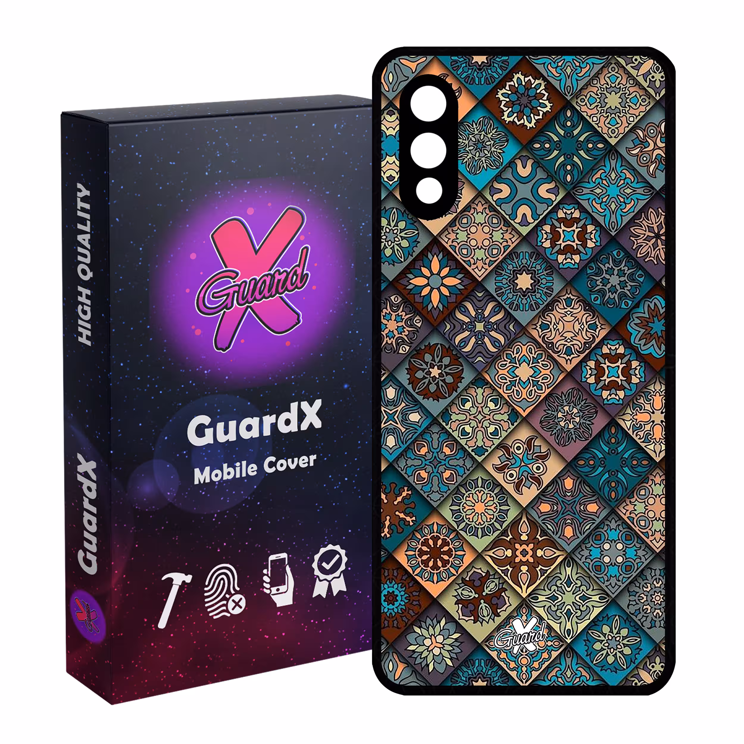 کاور گارد ایکس طرح Tile مدل Glass10093 مناسب برای گوشی موبایل سامسونگ Galaxy A02 / M02