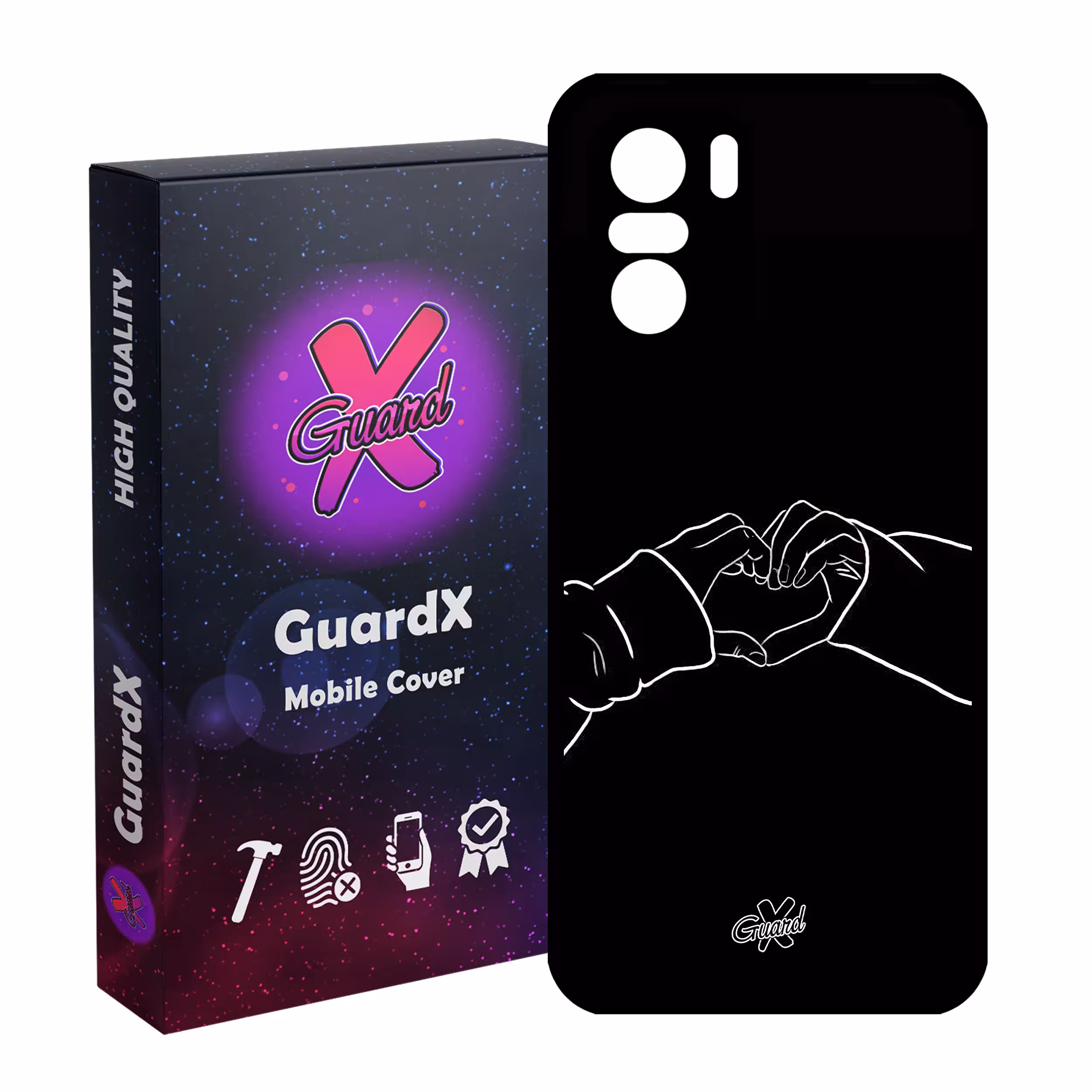 کاور گارد ایکس طرح Love مدل Glass10517 مناسب برای گوشی موبایل شیائومی Poco F3/MI 11X/MI 11X Pro/Redmi K40/K40 Pro