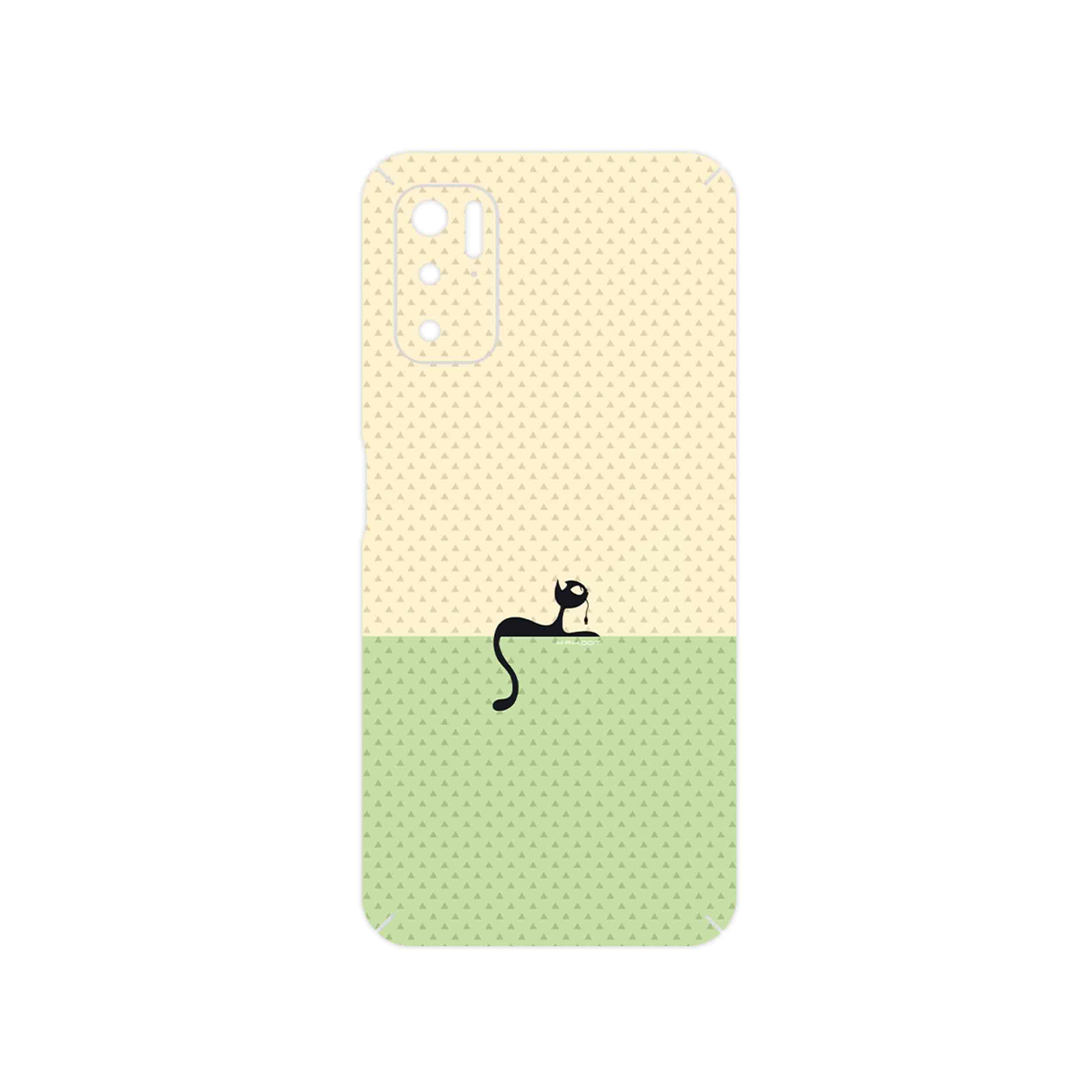 برچسب پوششی ماهوت مدل Minimal Internet Cat Icon مناسب برای گوشی موبایل شیائومی Poco M3 Pro 5G