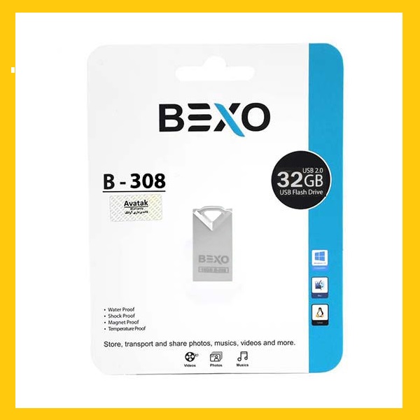 فلش مموری بکسو مدل B-308 ظرفیت 32 گیگابایت