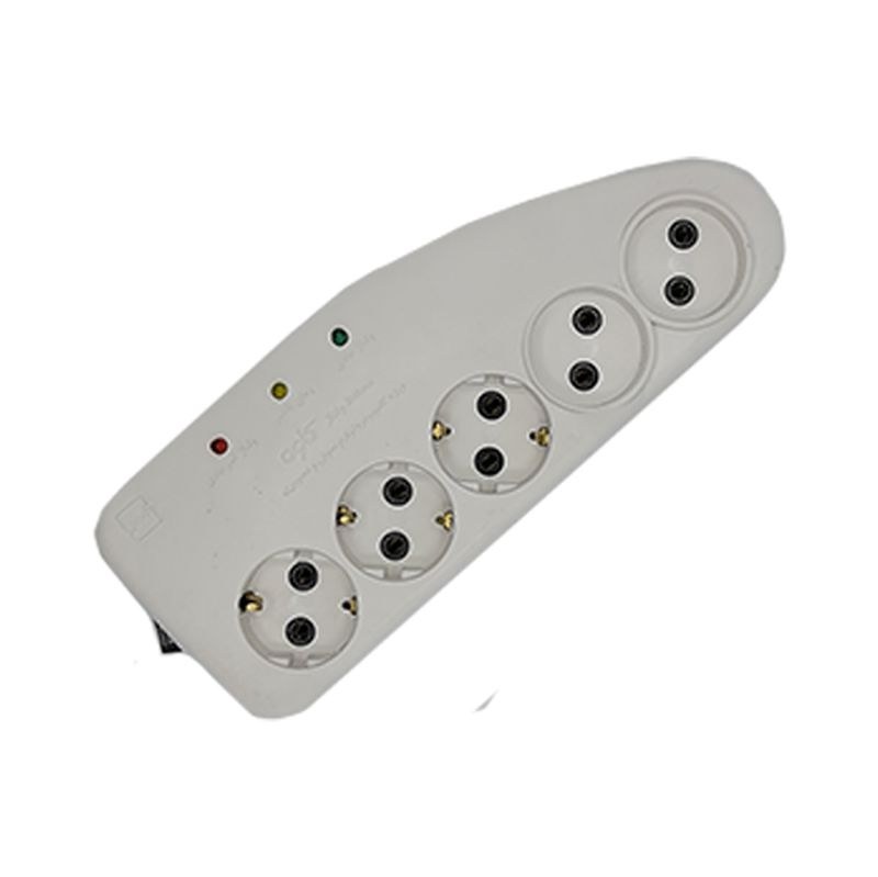 محافظ برق 5 راهی صوت و تصویر ارت دار کاوه 2.5 متری