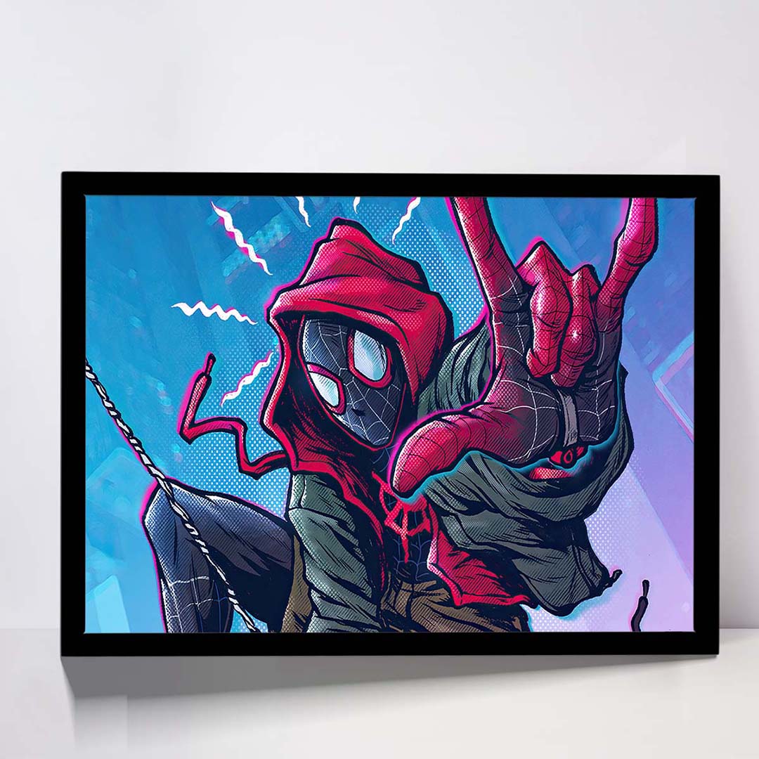 تابلو مدل spider man miles کد F-10011