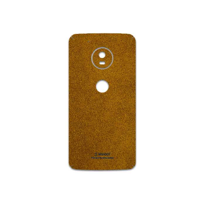 برچسب پوششی ماهوت مدل Brown-Chamois-Leather مناسب برای گوشی موبایل موتورولا Moto G5