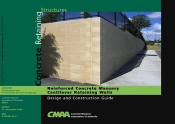  دانلود کتاب CMAA, Reinforced Concrete Masonry Cantilever Retaining Walls, 2008 - دانلود کتاب های دانشگاهی