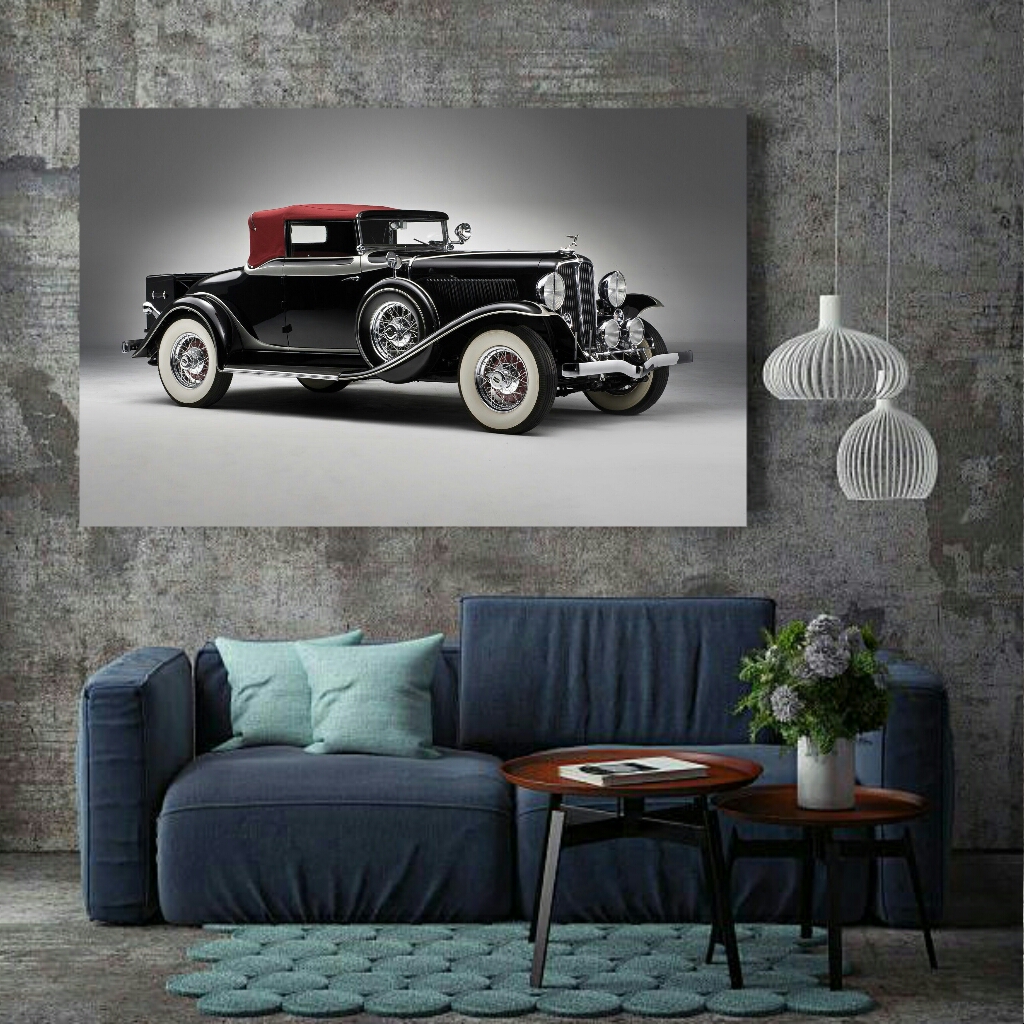 تابلو بوم طرح ماشین کلاسیک مدل SDB564