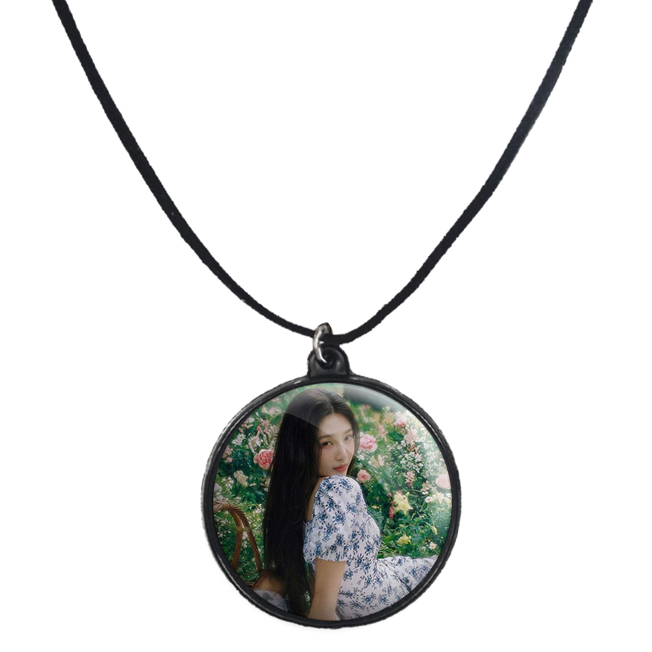 گردنبند پرمانه طرح red velvet کد pmb.12472 مدل دو طرفه