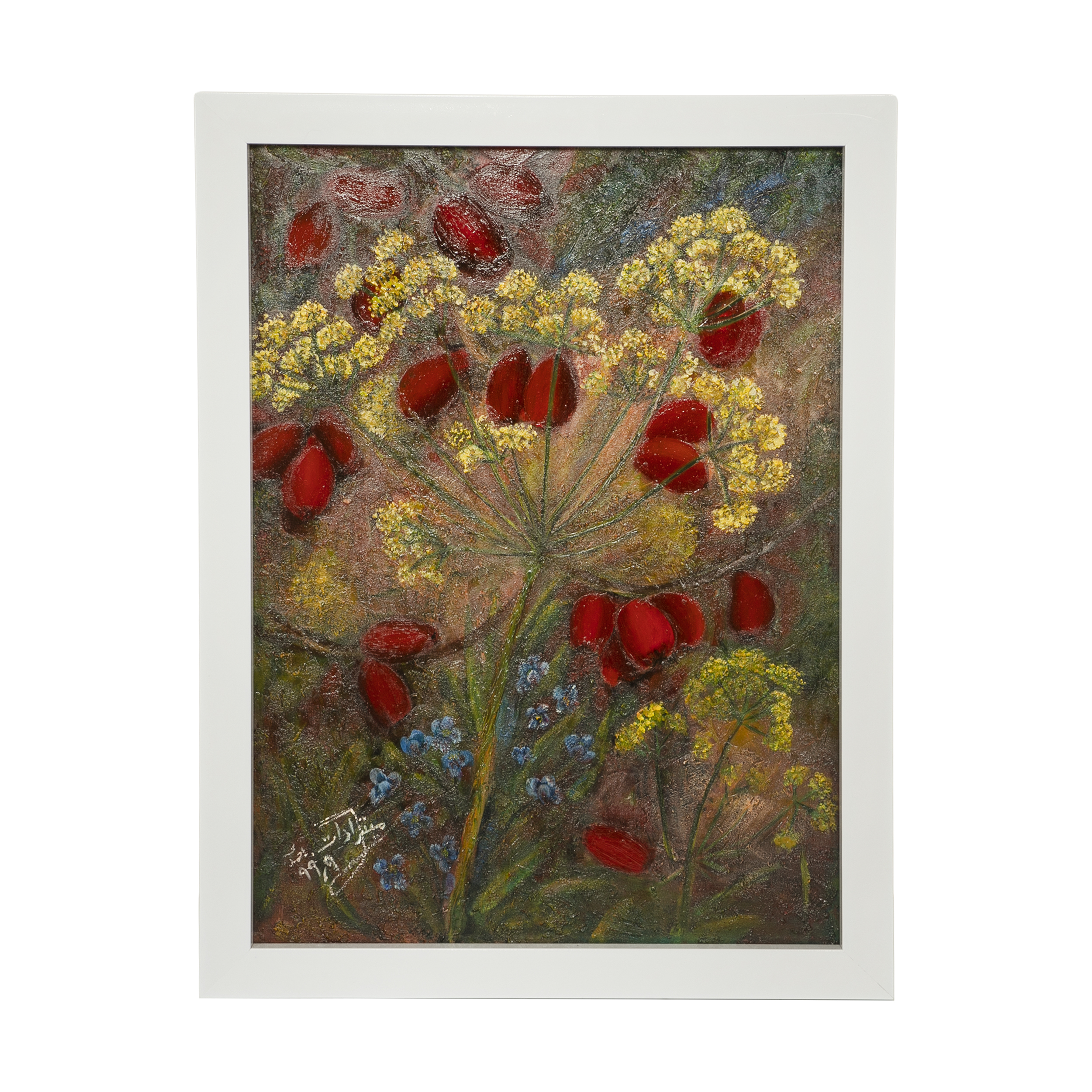 تابلو نقاشی رنگ اکریلیک مدل گل کد 32