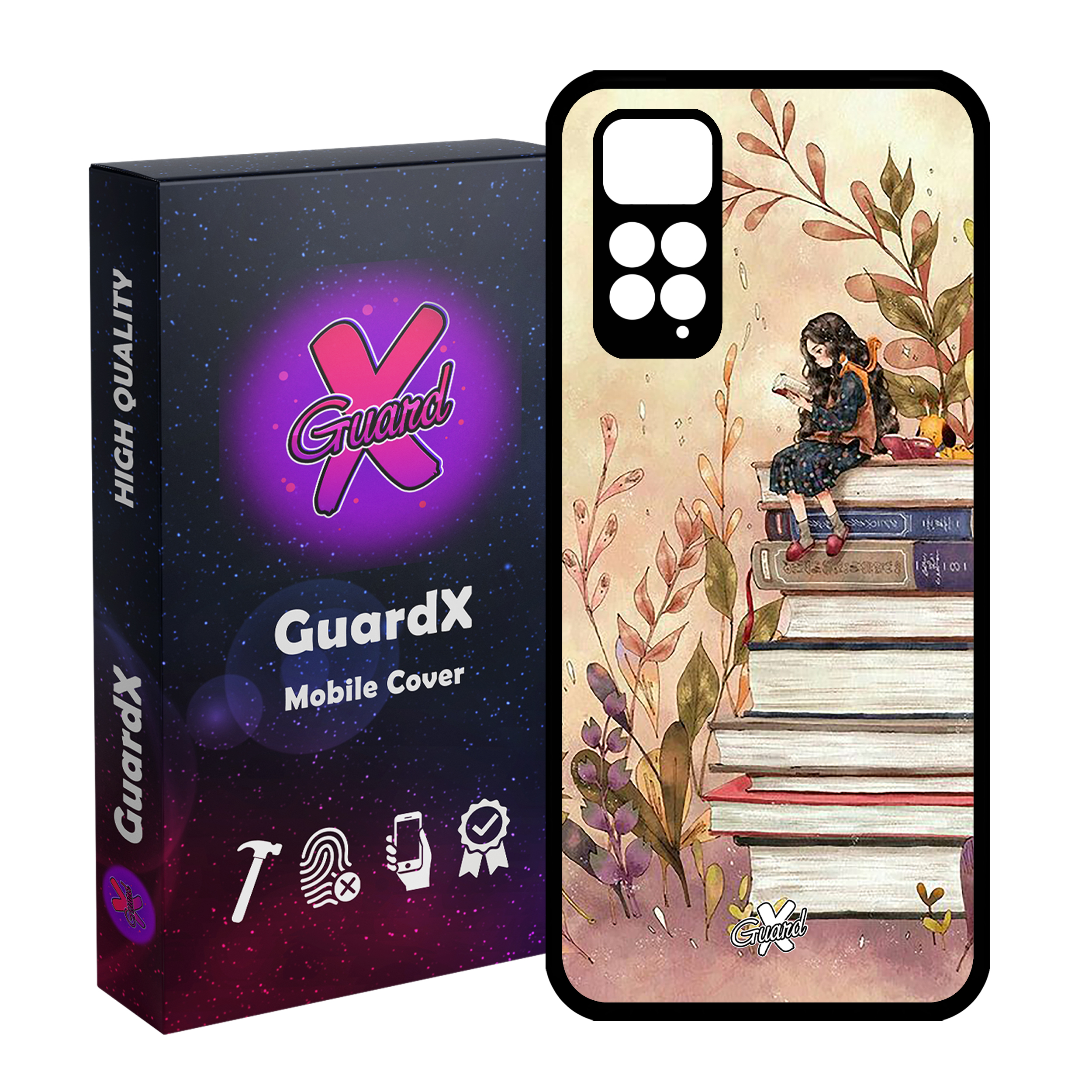 کاور گارد ایکس طرح دختر مدل Glass10313 مناسب برای گوشی موبایل شیائومی Redmi Note 11S/ Note 11 4G