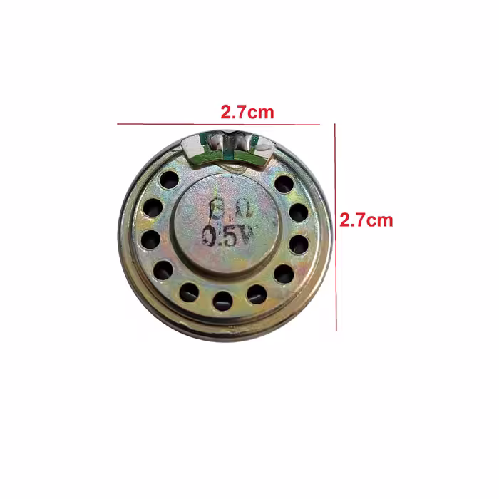بلندگو 8 اهم 0.5 وات مدل 27mm