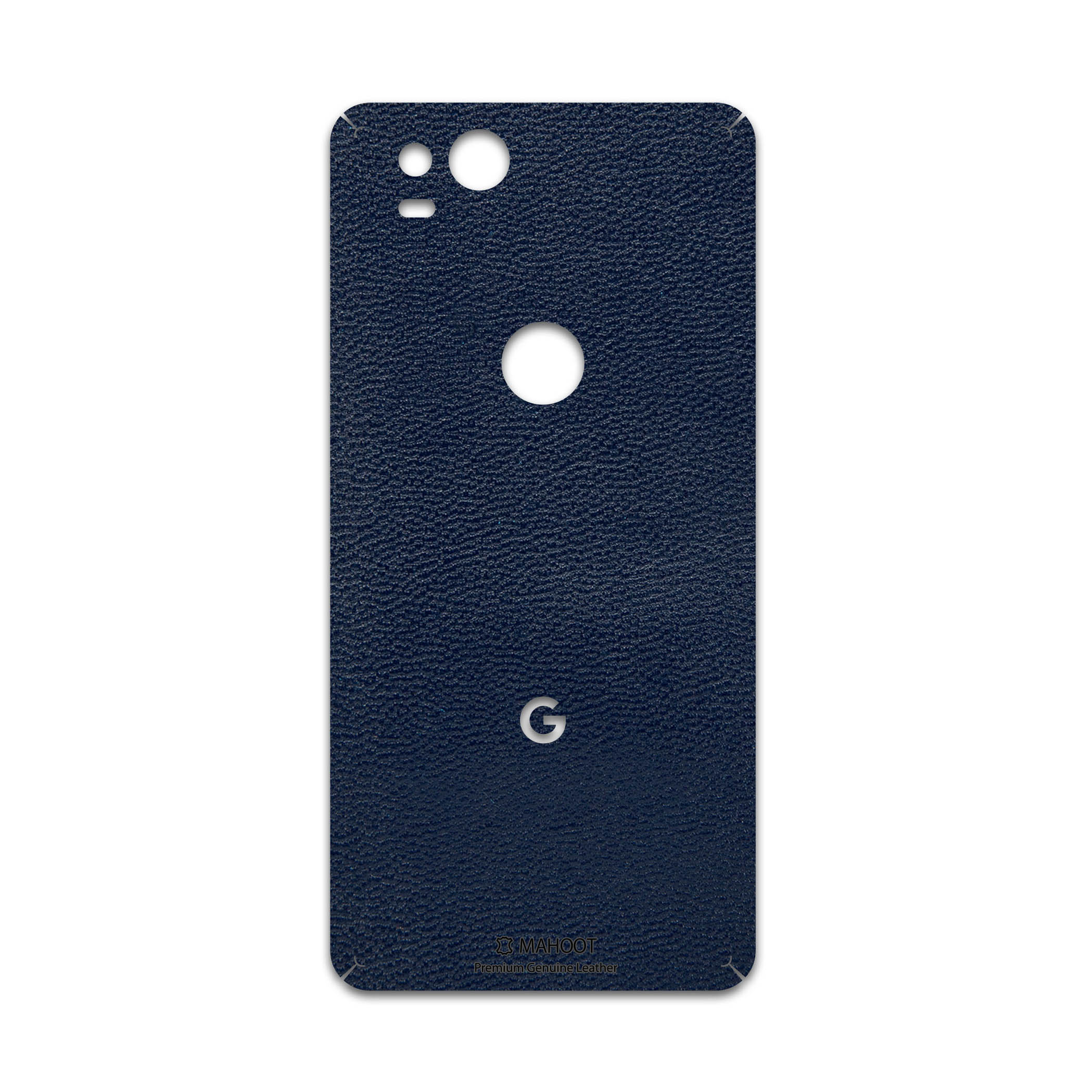 برچسب پوششی ماهوت مدل Deep-Blue-Leather مناسب برای گوشی موبایل گوگل Pixel 2