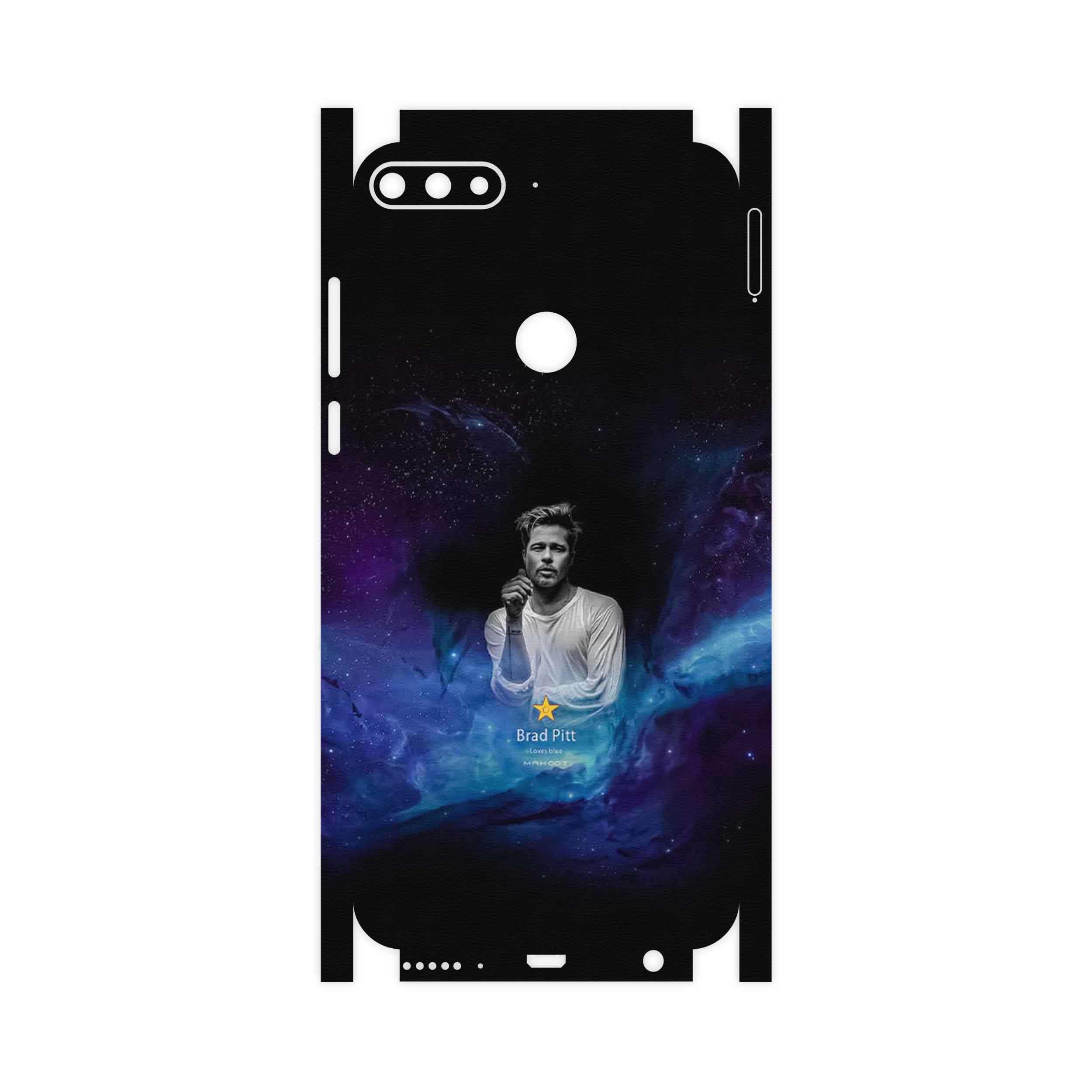برچسب پوششی ماهوت مدل Brad Pitt-FullSkin مناسب برای گوشی موبایل هوآوی Y7 Prime 2018