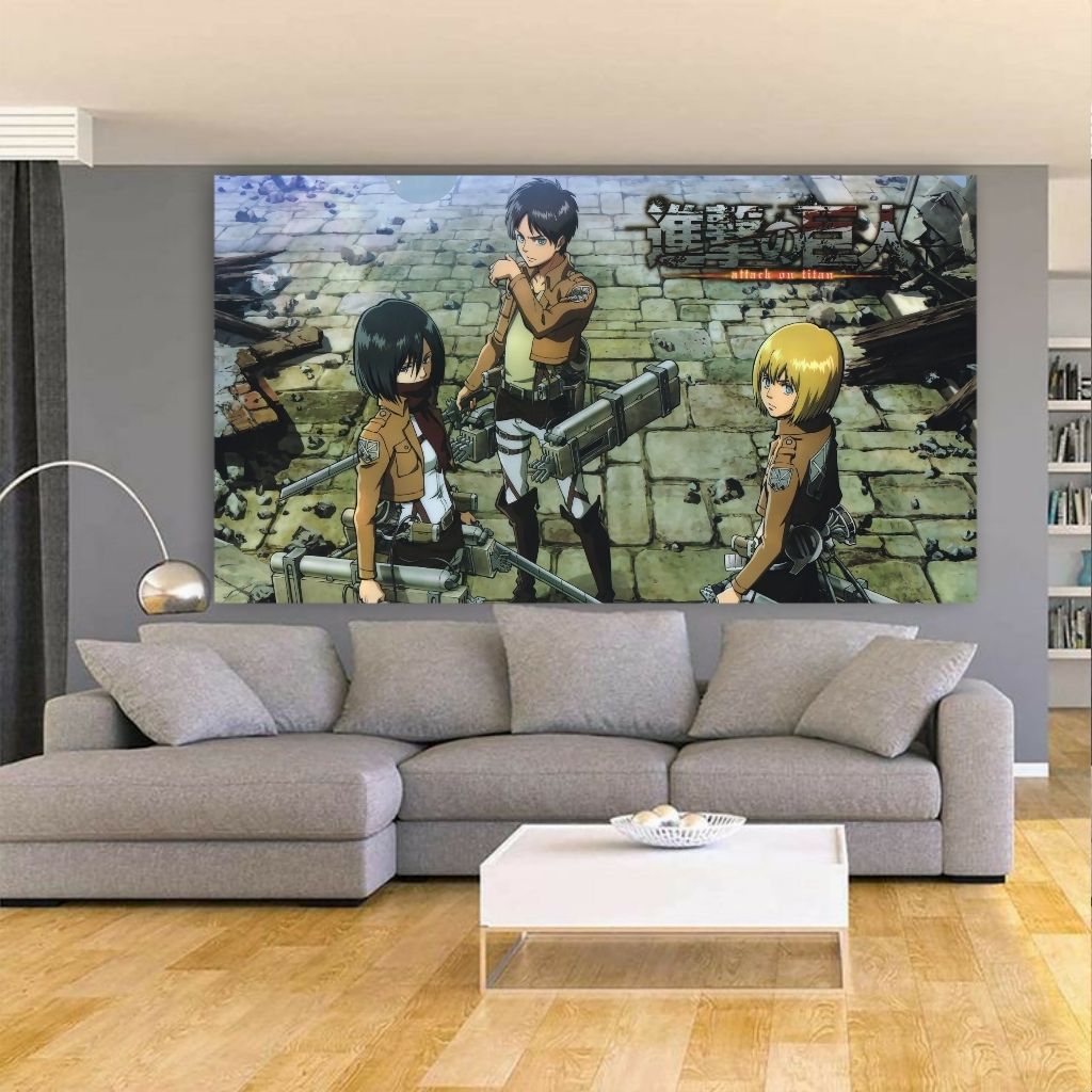 تابلو بوم طرح انیمه اتک آن تایتان مدل SDB83