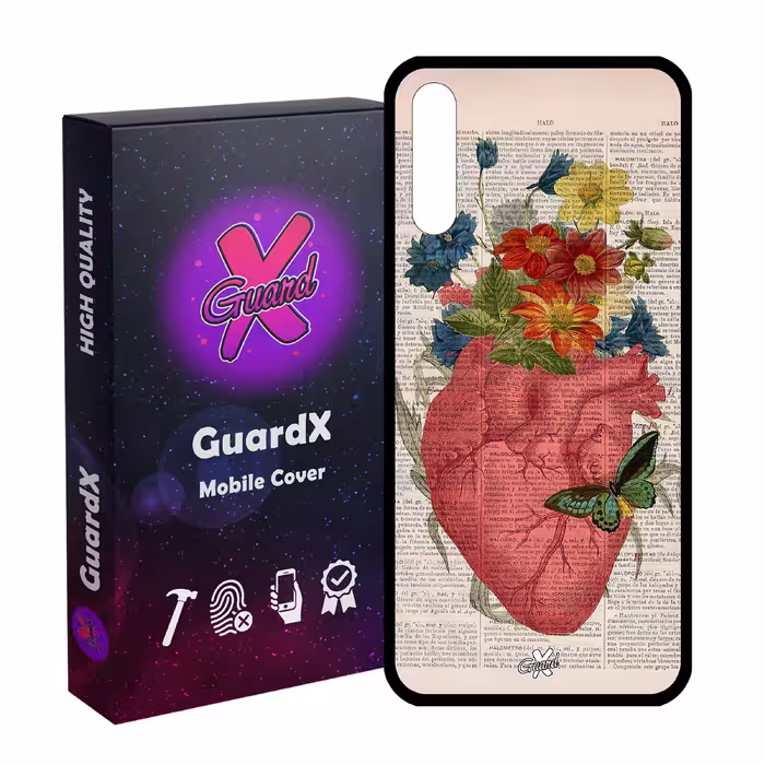 کاور گارد ایکس طرح قلب مدل Glass10505 مناسب برای گوشی موبایل سامسونگ Galaxy A30s/A50/A50s