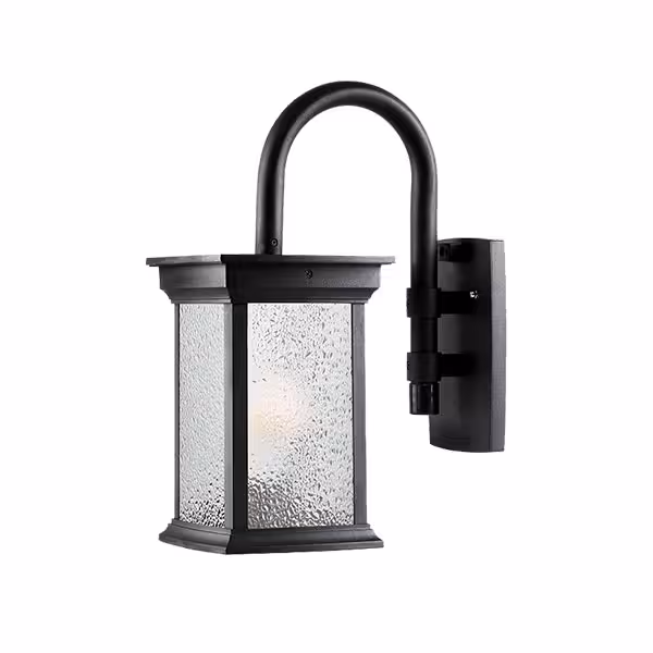 چراغ حیاطی دیواری شفق مدل روشان با شیشه الماسی کد 1072