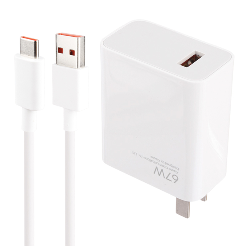 شارژر دیواری فست شارژ Xiaomi Redmi Note 12 Pro / Note 11E Pro MDY-12-EF 6.2A QC3.0 PD 67W سرجعبه   کابل تایپ سی و جعبه گوشی