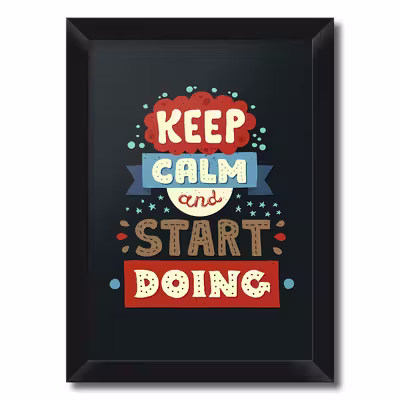 تابلو فنچ آرت طرح Keep Calm کد QT102D