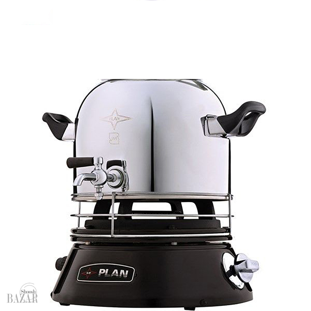 سماور گازسوز فندک دار استیل 4 لیتر پلان کد 1583P