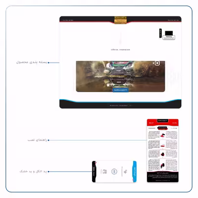برچسب پوششی ماهوت مدل Rally مناسب برای تبلت سامسونگ Galaxy Tab S3 9.7 2017 T825