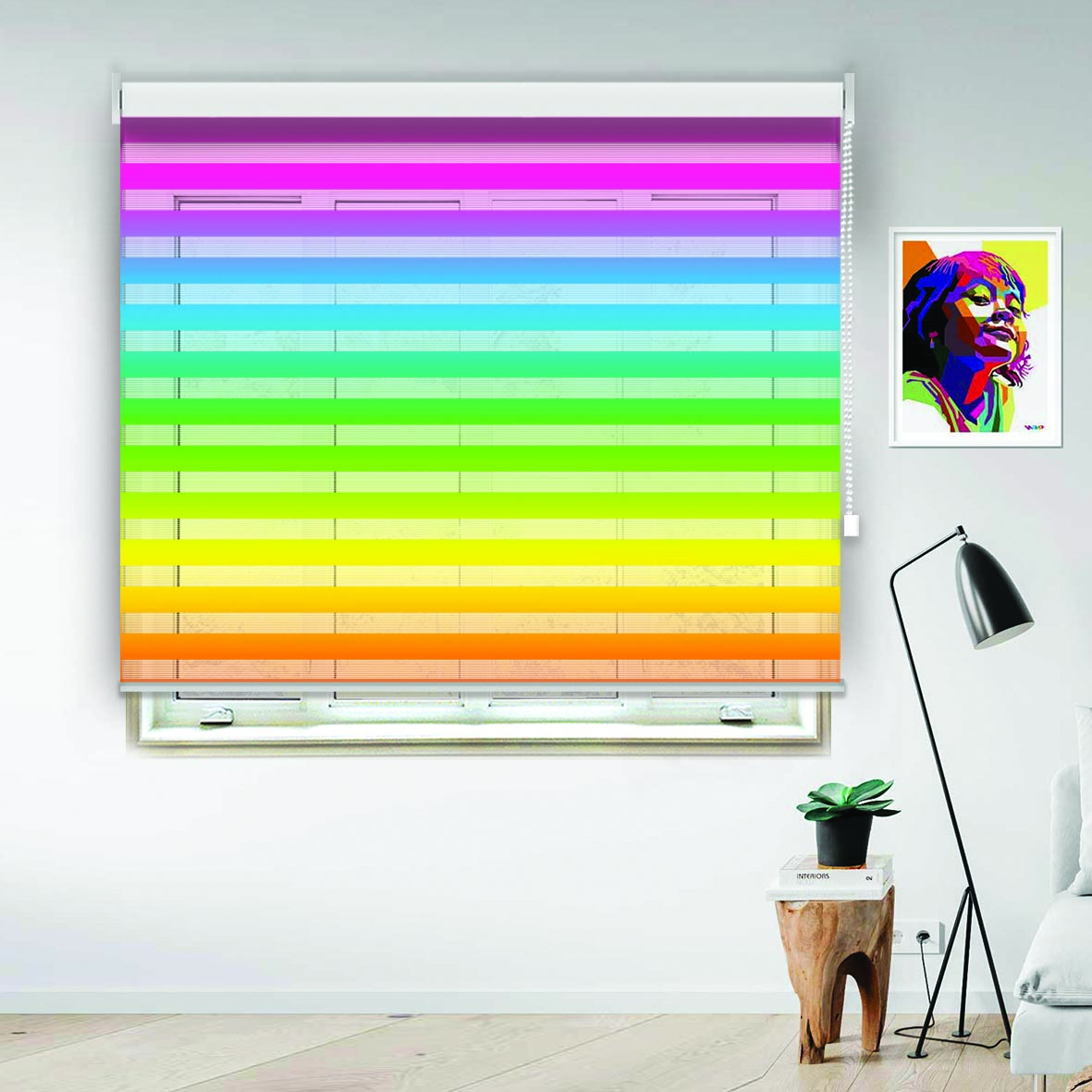 پرده زبرا مدل RC-2 سایز 150*135 سانتی متر