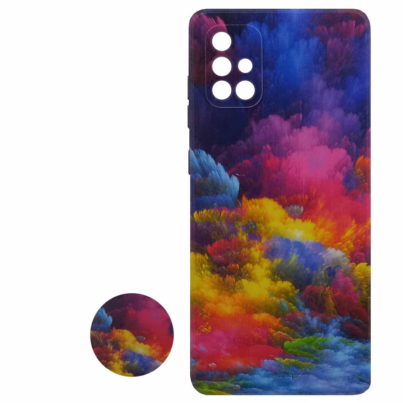 کاور مدل B1009 مناسب برای گوشی موبایل سامسونگ Galaxy A71 به همراه پایه نگهدارنده