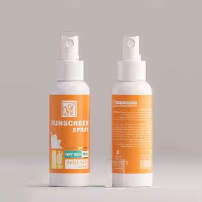 اسپری ضد آفتاب بی رنگ مای SPF50 مدل Smart Defense مناسب انواع پوست حجم 100 میلی لیتر