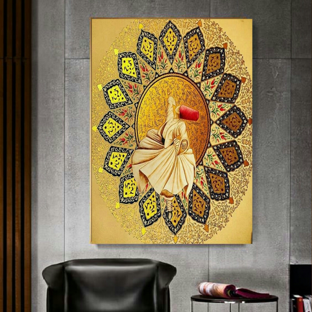  تابلو بوم طرح رقص سماع مدل TB96