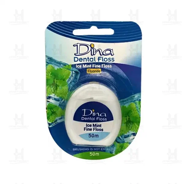 دینا نخ دندان نعنایی 50 متری