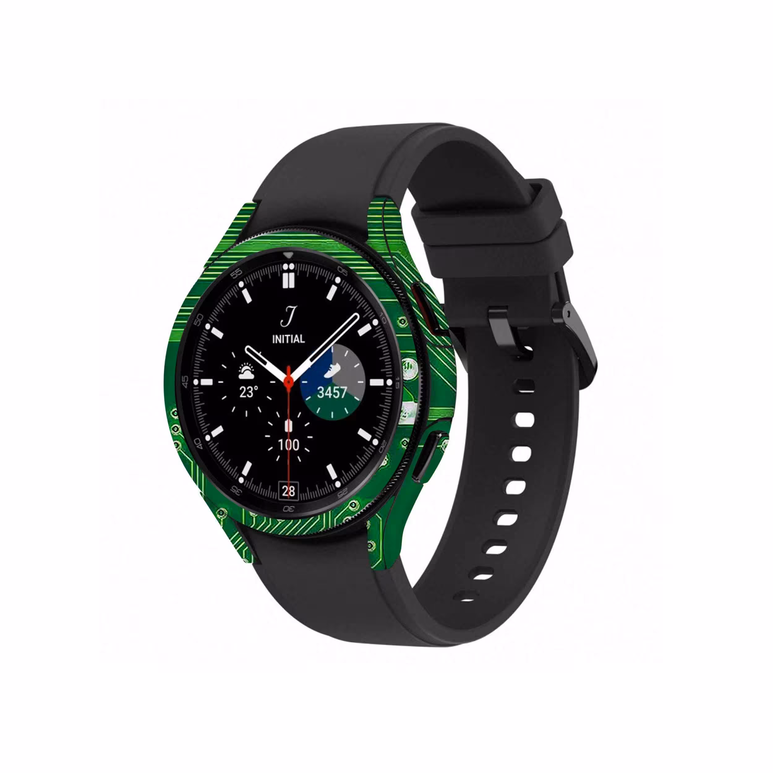 برچسب ماهوت طرح Green Printed Circuit Board مناسب برای ساعت هوشمند سامسونگ Watch4 Classic 42mm