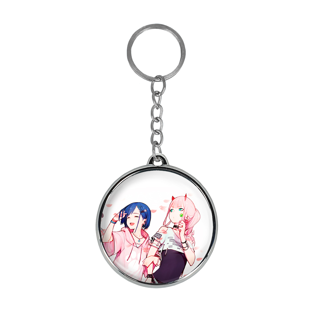 جاکلیدی خندالو طرح زیروتو و ایچیگو و دختران فرنکس سوار انیمه دارلینگ در فرنکس مدل دوطرفه کد 1197511970