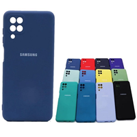 کاور سیلیکونی محافظ لنزدار مناسب برای گوشی موبایل سامسونگ Galaxy A12