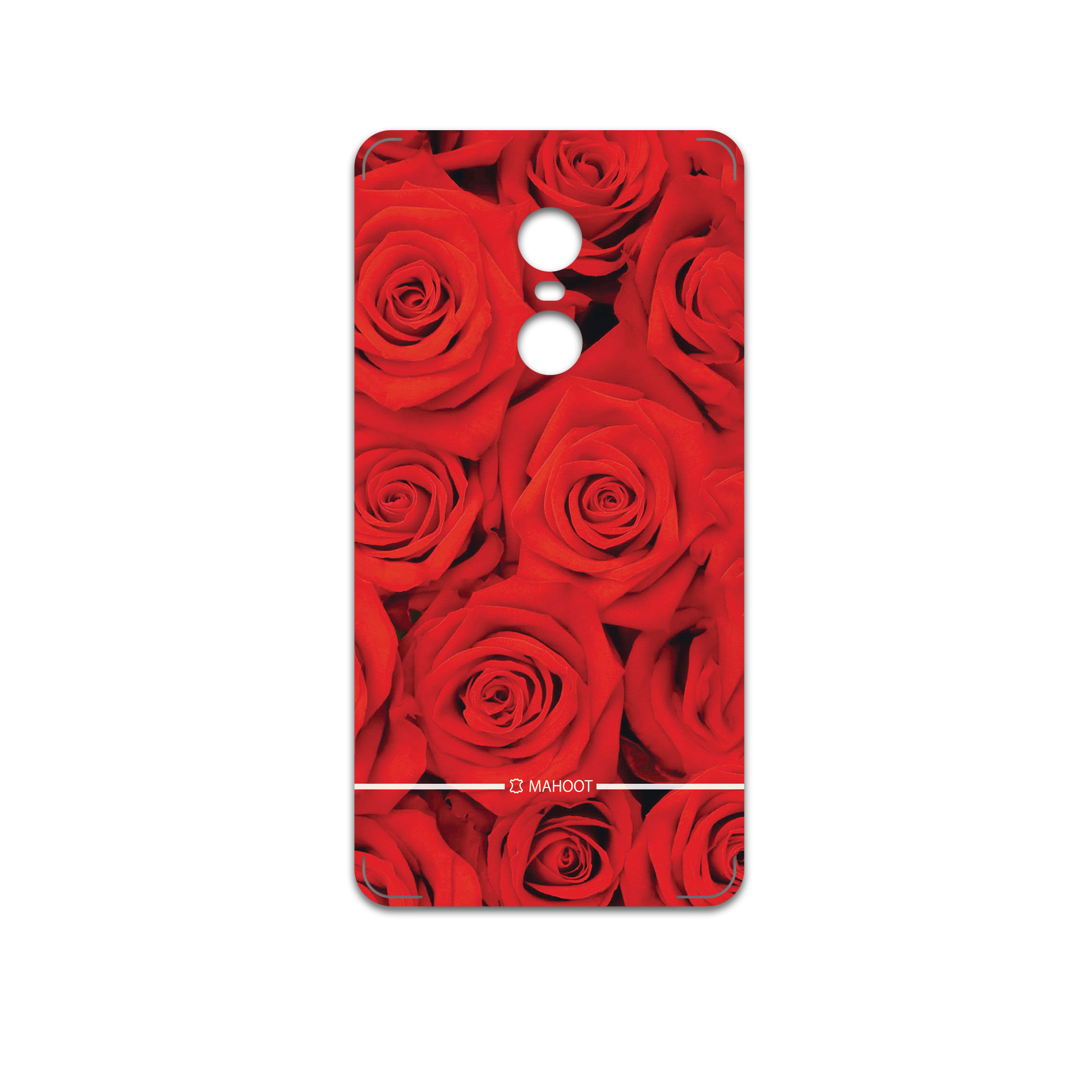 برچسب پوششی ماهوت مدل Red-Flower مناسب برای گوشی موبایل شیائومی Redmi Note 4