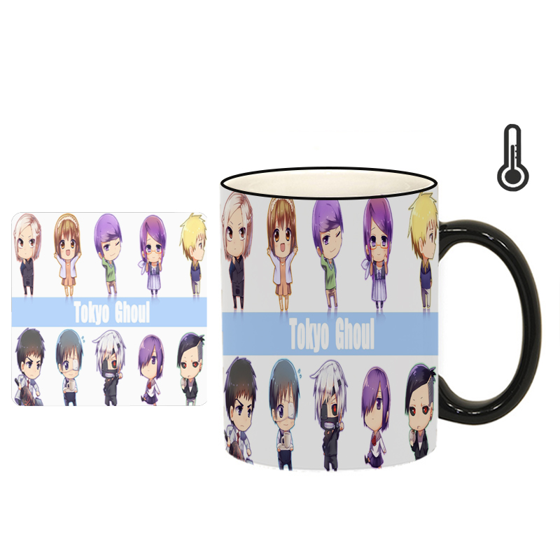 ماگ حرارتی طرح انیمه توکیو غول کد h56 به همراه زیرلیوانی