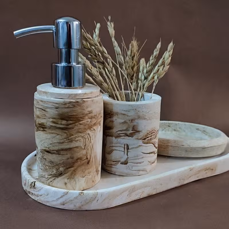 اکسسوری سنگ مصنوعی ست بهداشتی