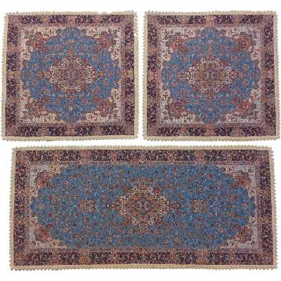 ست سه تکه رومیزی ترمه کد TRSETE8