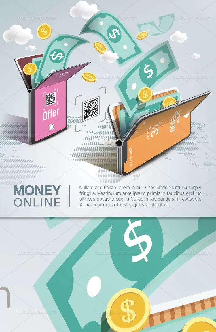 وکتور خرید اینترنتی با تخفیف | گرافیک با طعم تربچه