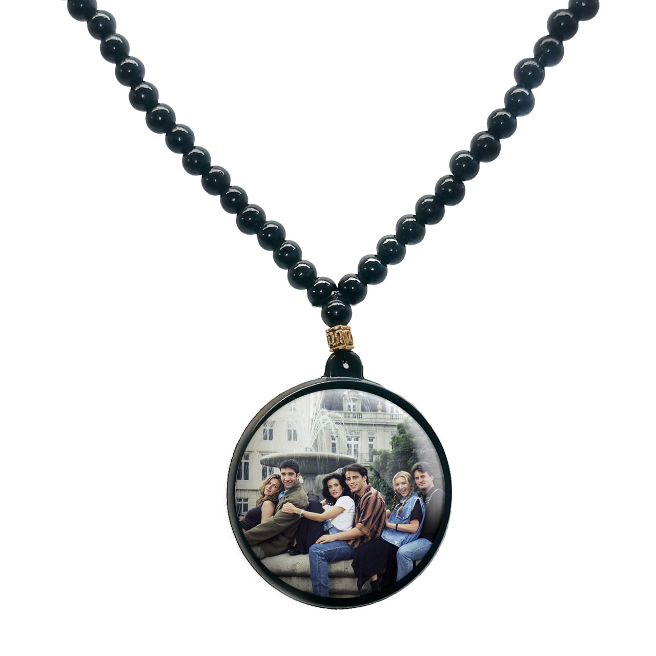 گردنبند پرمانه طرح فرندز کد pmd.18762 مدل دو طرفه