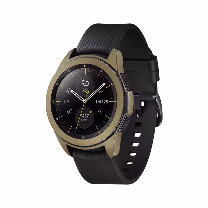برچسب ماهوت طرح Matte-Gold مناسب برای ساعت هوشمند سامسونگ Galaxy Watch 42mm