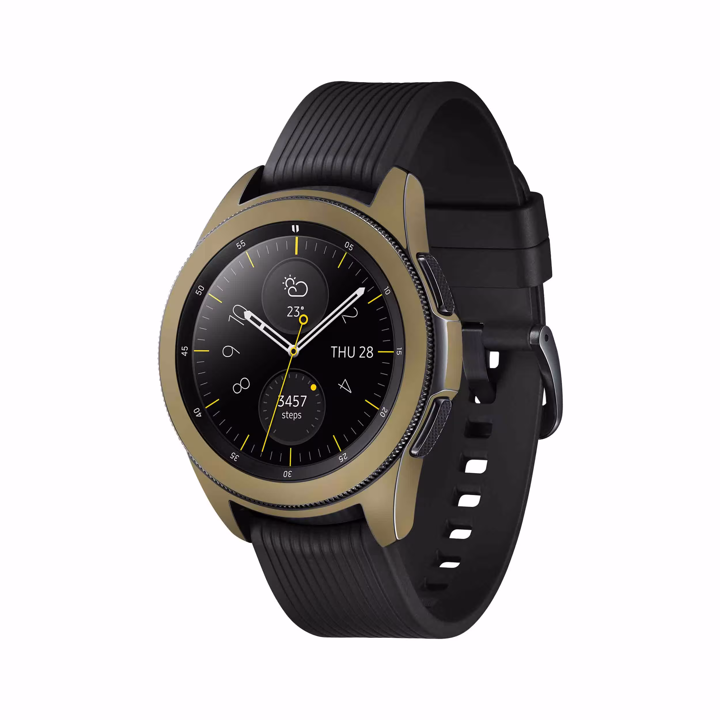 برچسب ماهوت طرح Matte-Gold مناسب برای ساعت هوشمند سامسونگ Galaxy Watch 42mm