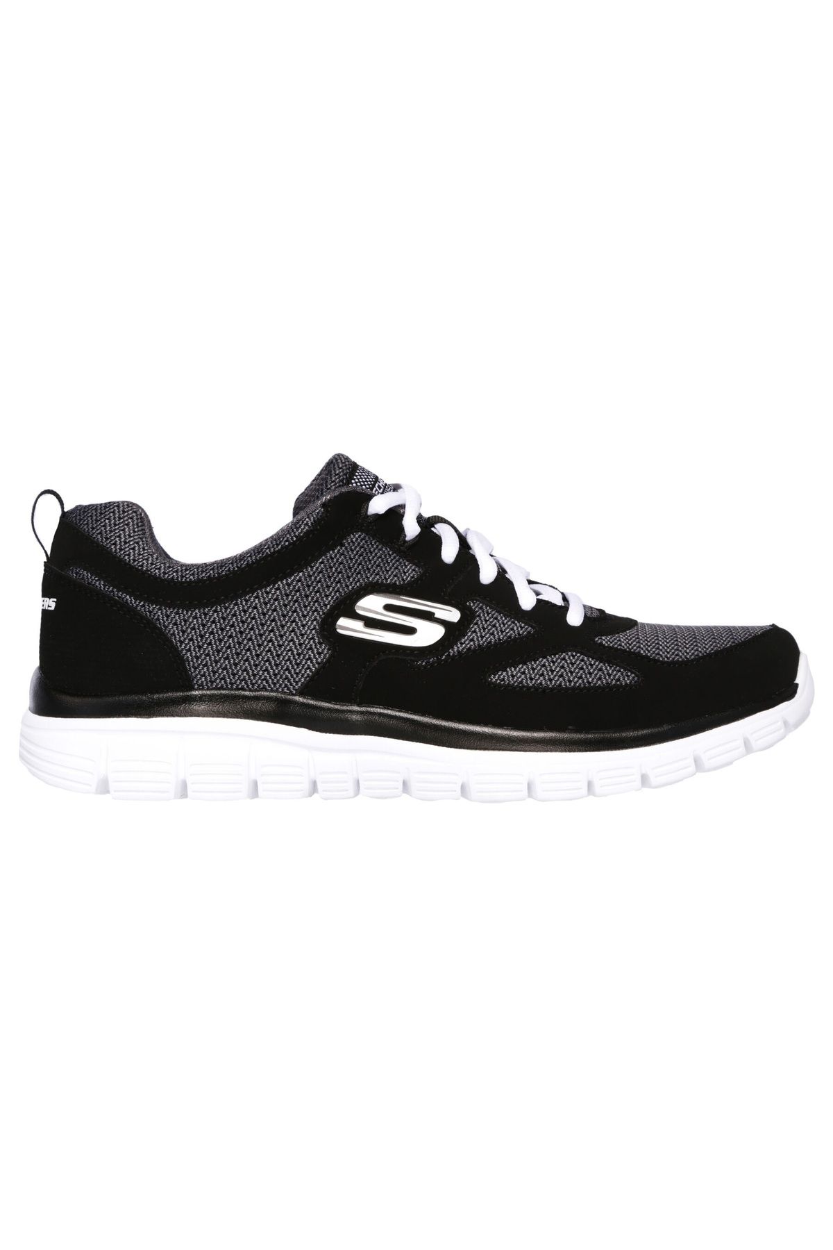 کفش پیاده روی مشکی مردانه سیاه 52635 BKW Burns ورزشی آگورا Skechers