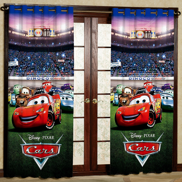 پرده مدل ماشین ها هازان پانچی کد 184 سایز 280x140 سانتی متر