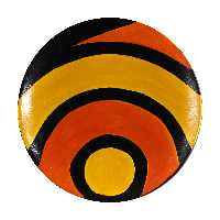 بشقاب دیوارکوب سفالی کد SN-1-08-19