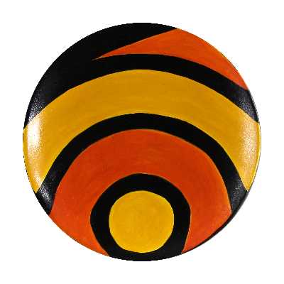 بشقاب دیوارکوب سفالی کد SN-1-08-19