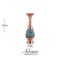 گلدان صراحی 30 فیروزه کوبی آقاجانی کد F102